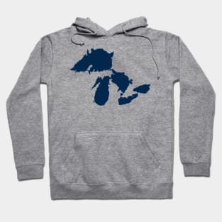 Coronelli Great Lakes Map 1694 Hoodie